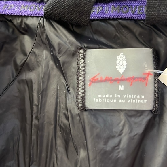 Free People Movement Vagabond Fleece Bomber in Royal Purple - Picture 10 of 12